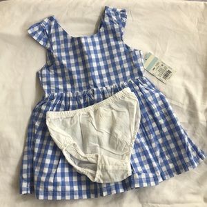 Cat & Jack white/blue gingham summer dress!